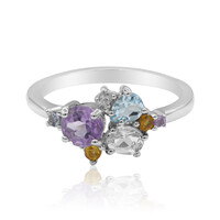 Anello in argento con Ametista Boliviana
