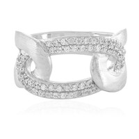 Anello in argento con Topazio Bianco