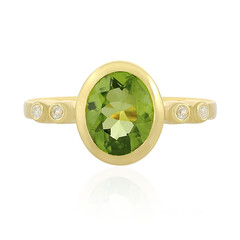 Anello in argento con Peridoto Manchuria