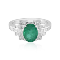 Anello in oro con Smeraldo Zambia