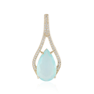 Ciondolo in oro con Opale Paraiba (AMAYANI)