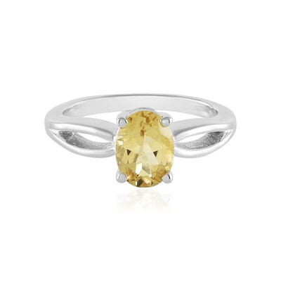 Anello in argento con Berillo Giallo