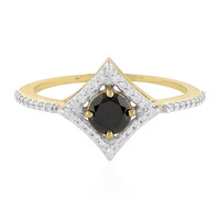 Anello in oro con Diamante Nero