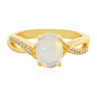 Anello in argento con Opale di Welo