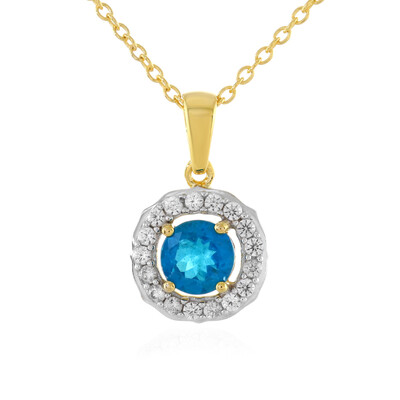 Collana in argento con Apatite Blu Neon