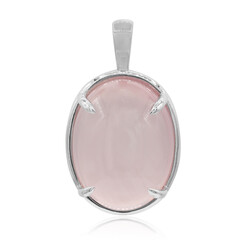 Ciondolo in argento con Quarzo Rosa