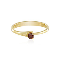 Anello in argento con Diamante Rosso I3