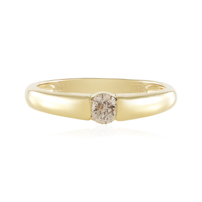 Anello in oro con Diamante Cioccolato I2