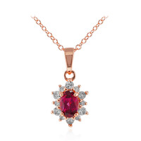 Collana in argento con Granato Malaya