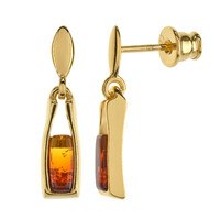 Orecchini in argento con Ambra Baltica