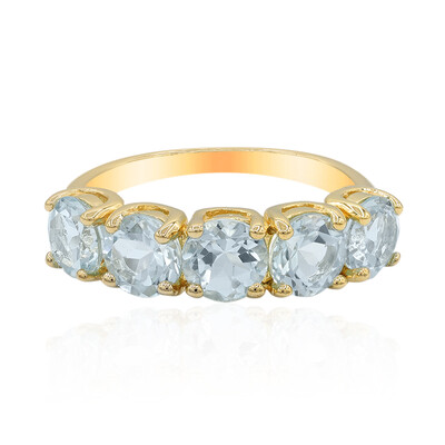 Anello in argento con Topazio Blu Cielo