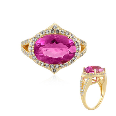 Anello in argento con Fluorite Rosa del Messico
