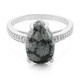 Anello in argento con Ossidiana Fiocco di Neve