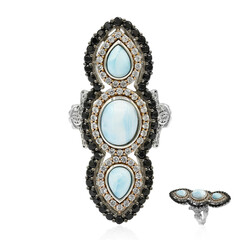 Anello in argento con Larimar (Dallas Prince Designs)