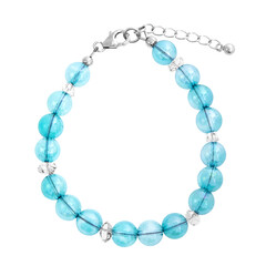 Bracciale in argento con Quarzo Aura Aqua