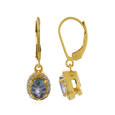 Orecchini in argento con Tanzanite (non riscaldata)