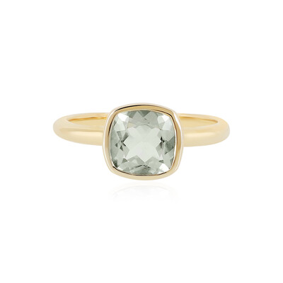Anello in argento con Ametista Verde