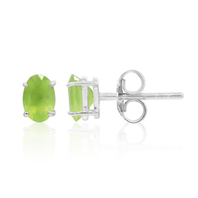 Orecchini in argento con Opale Verde Brasiliano
