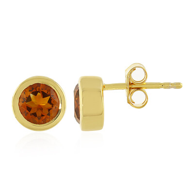 Orecchini in argento con Citrino Brandy