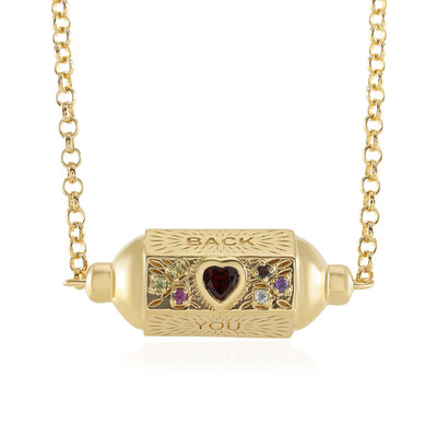 Collana in argento con Granato Mozambico (M de Luca)