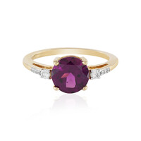 Anello in oro con Granato Magenta