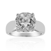 Anello in argento con Topazio Bianco