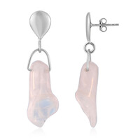 Orecchini in argento con Quarzo Rosa