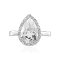 Anello in argento con Quarzo Bianco