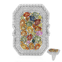 Anello in argento con Zaffiro Fancy (Dallas Prince Designs)