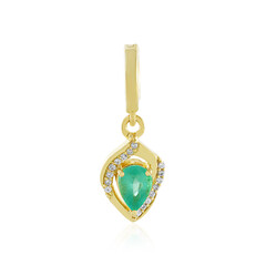 Ciondolo in argento con Smeraldo Russo
