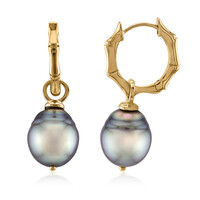 Orecchini in argento con Perla Tahitiana (TPC)