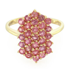 Anello in oro con Zaffiro Padparadscha (non riscaldato) (AMAYANI)