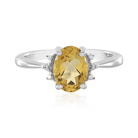 Anello in argento con Citrino