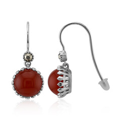 Orecchini in argento con Agata Rossa (Annette classic)