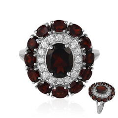 Anello in argento con Granato