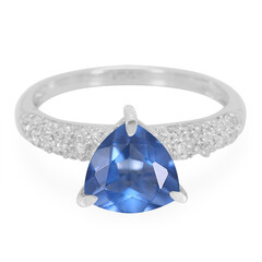 Anello in argento con Fluorite Cangiante