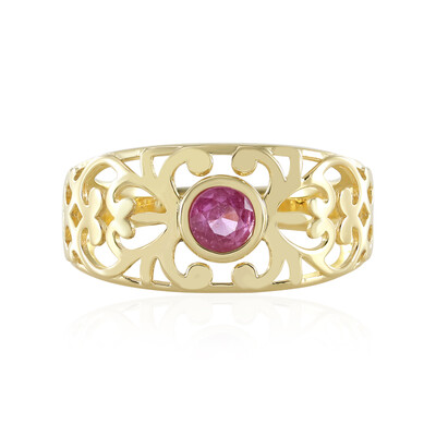Anello in argento con Zaffiro Rosa del Madagascar