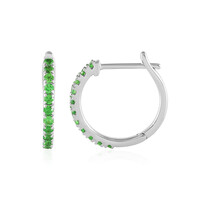 Orecchini in argento con Tsavorite