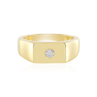 Anello in argento con Diamante Cioccolato I2