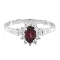 Anello in argento con Rodolite Brasiliana