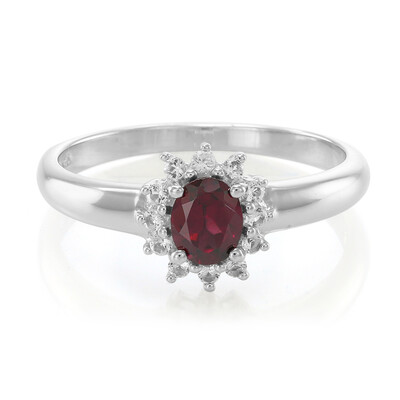 Anello in argento con Rodolite Brasiliana