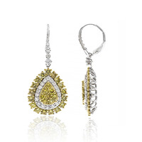 Orecchini in oro con Diamante Giallo SI1 (CIRARI)