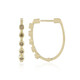 Orecchini in oro con Diamante Champagne SI1