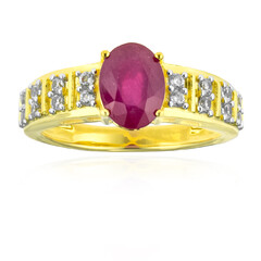 Anello in argento con Rubino del Madagascar
