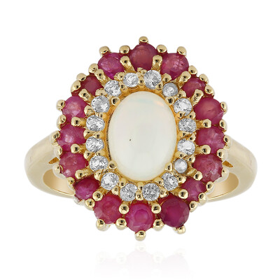 Anello in argento con Opale di Welo