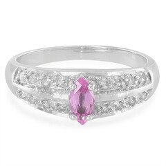 Anello in argento con Zaffiro Ceylon Rosa