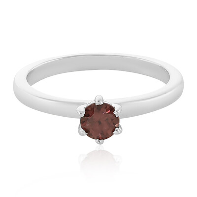 Anello in argento con Zircone Champagne