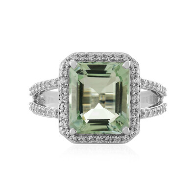 Anello in argento con Ametista Verde
