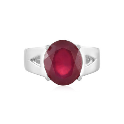 Anello in argento con Rubino del Madagascar