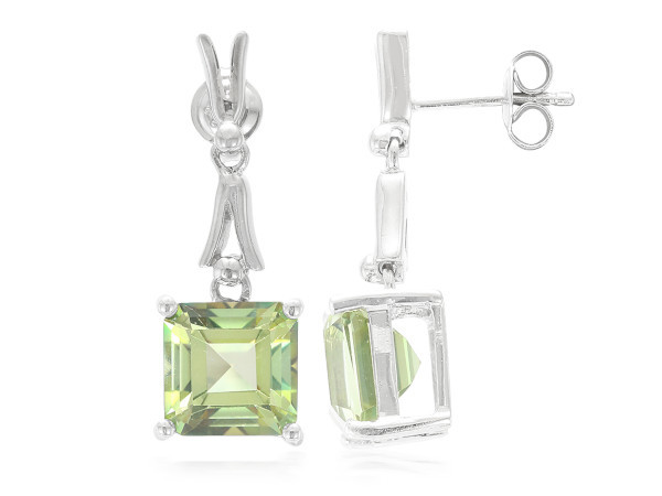 Orecchini in Argento con Topazio Kiwi